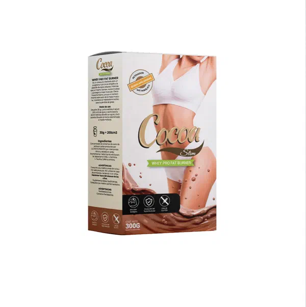 Envase de Cocoa Slim, polvo de 300g + 200cm3