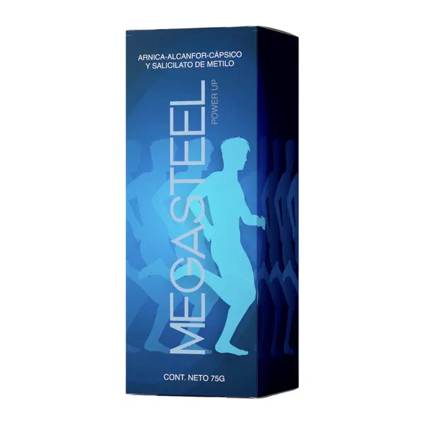 Envase de Megasteel, crema de 75 g