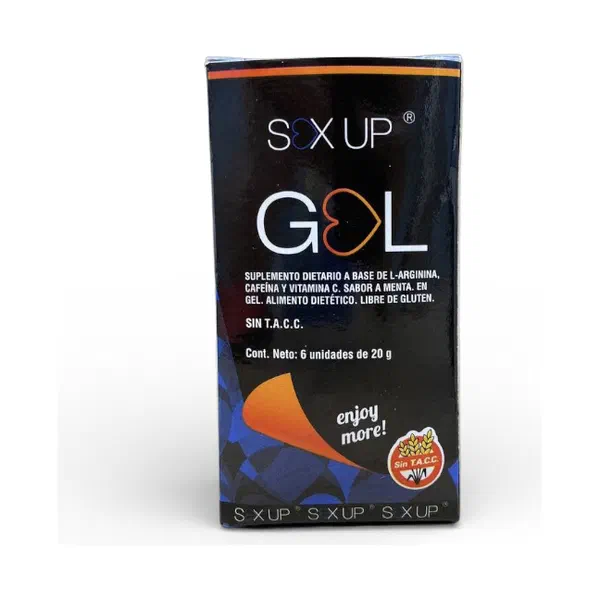 Envase de SexGel, gel de 6 unidades de 20 g