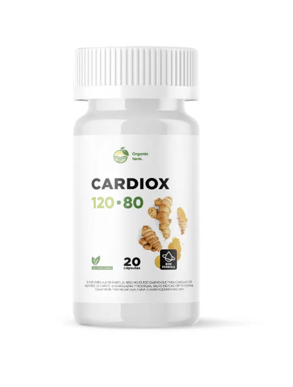 Envase de Cardiox, 20 cápsulas
