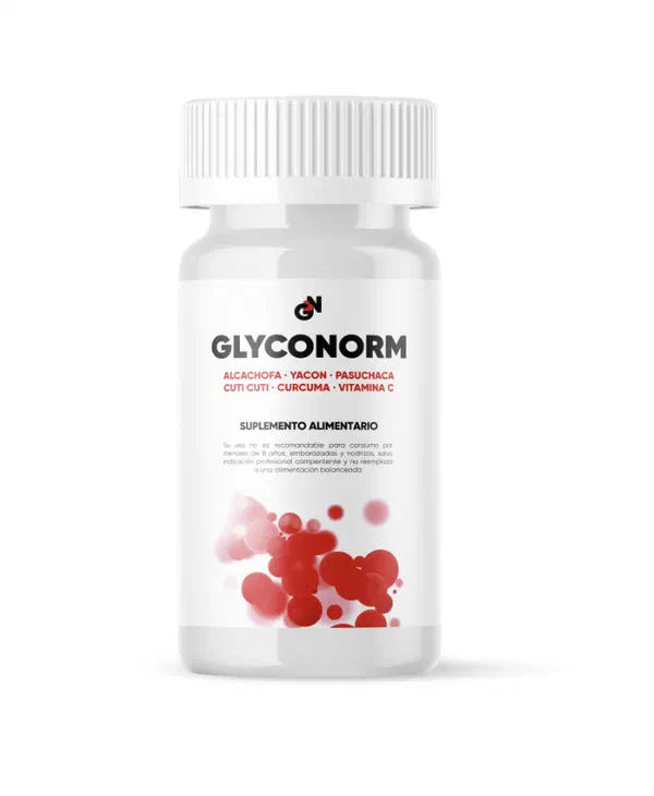 Envase de Glyconorm, cápsulas