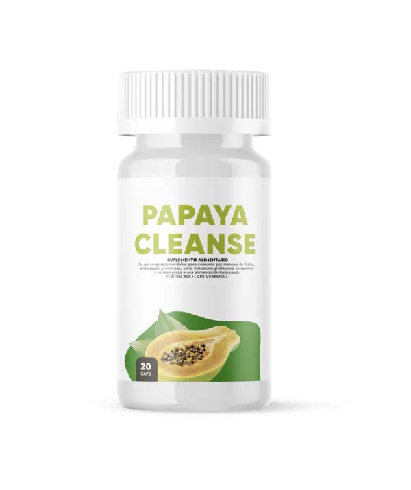 Envase de Papaya Cleanse, 20 cápsulas
