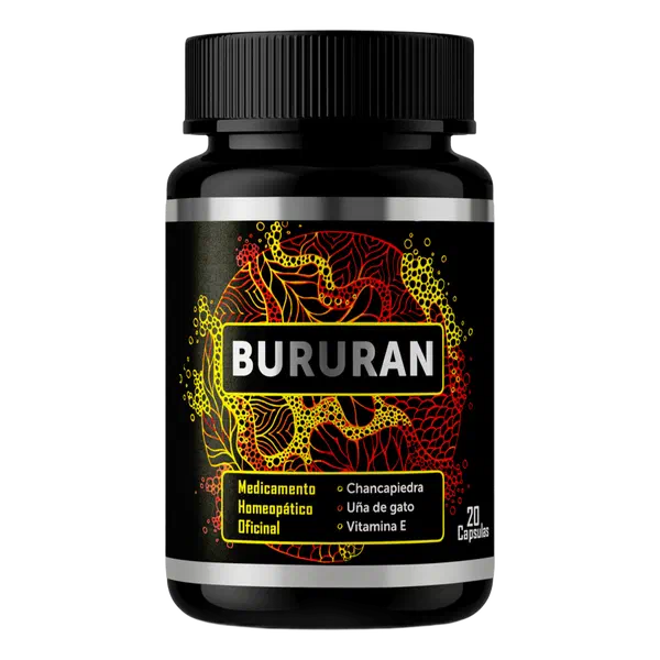 Envase de Bururan, 20 cápsulas