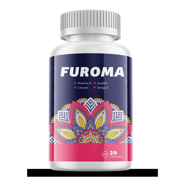 Envase de Furoma, cápsulas de 20 porciones