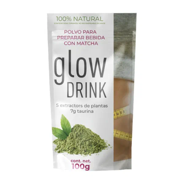 Envase de Glow Drink, polvo de 100 g