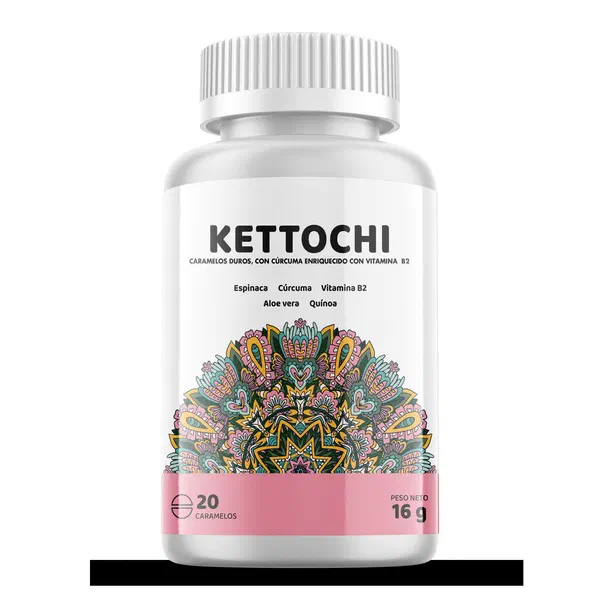 Envase de Kettochi Homeopatia, gominolas de 20 caramelos