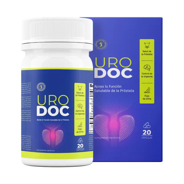 Envase de Urodoc, 20 cápsulas