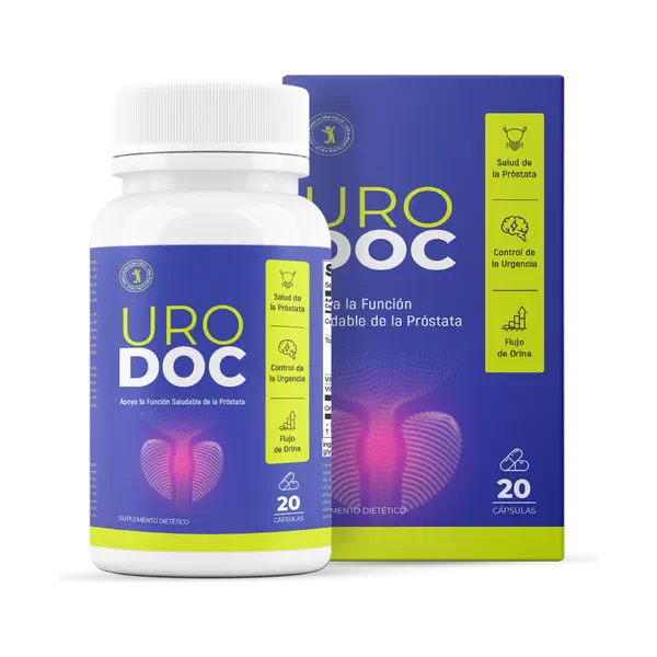 Envase de Urodoc, 20 cápsulas