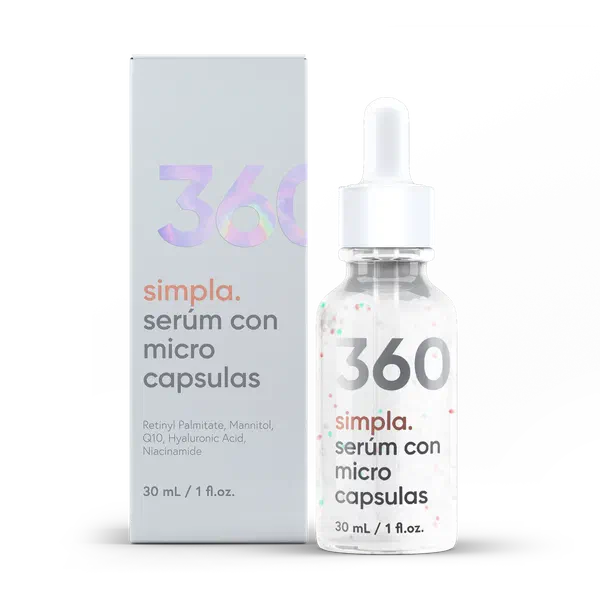 Envase de Simpla 360, sérum de 30 ml / 1 fl.oz.