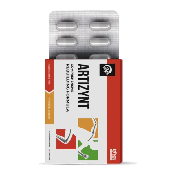 Envase de ArtiZynt, 20 cápsulas