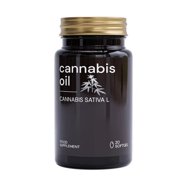 Envase de Cannabis Oil, 20 cápsulas blandas