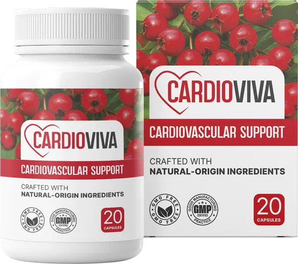 Envase de CardioViva, 20 cápsulas