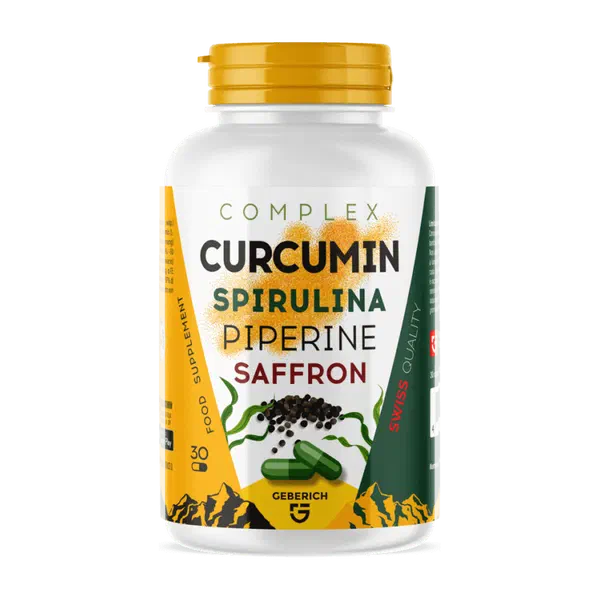 Envase de Curcuma, 30 cápsulas