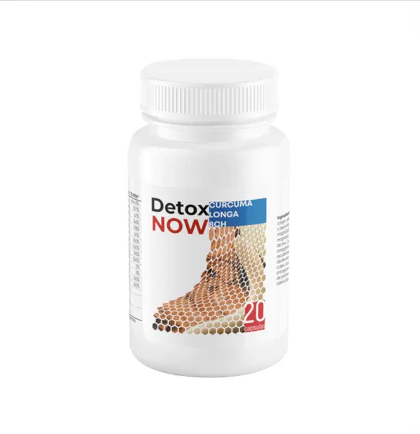 Envase de Detox Now, 20 cápsulas