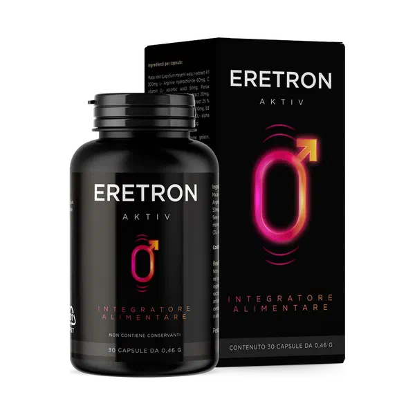 Envase de Eretron Aktiv, 30 cápsulas