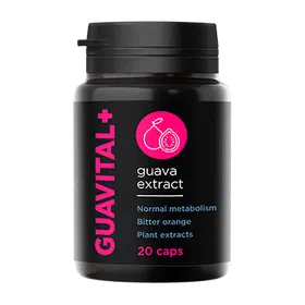 Envase de Guavital, 20 cápsulas