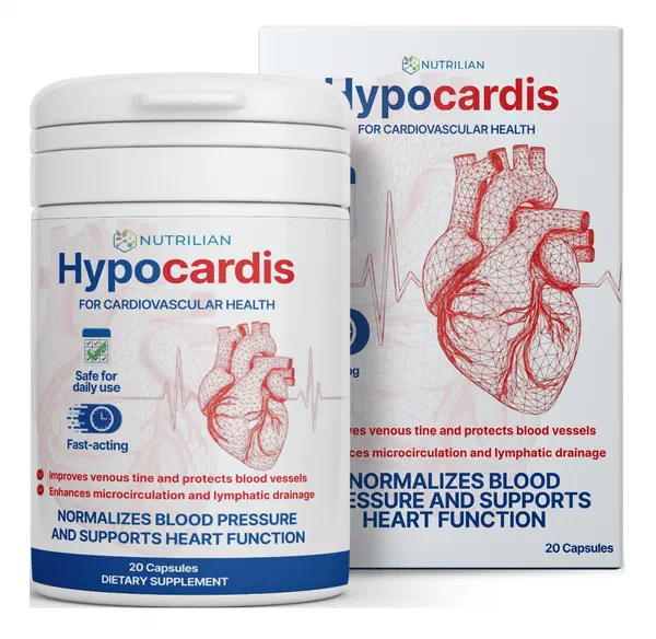 Envase de Hypocardis, 20 cápsulas