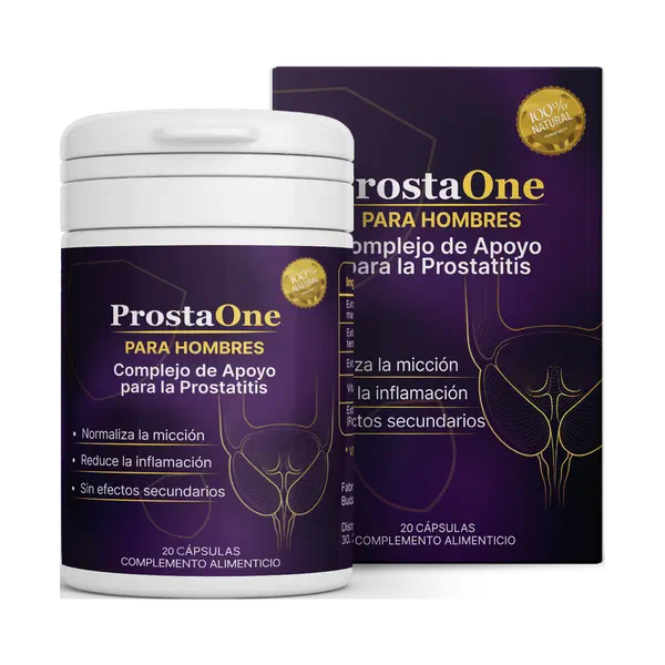 Envase de ProstaOne, 20 cápsulas