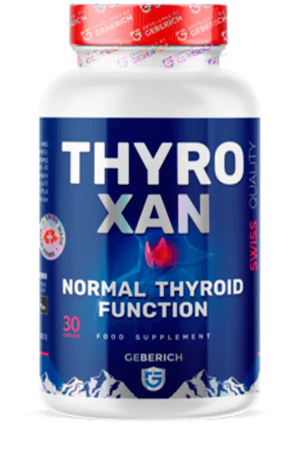 Envase de THYROXAN, 30 cápsulas