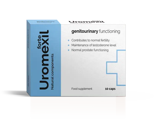 Envase de Uromexil Forte female urination, 10 cápsulas