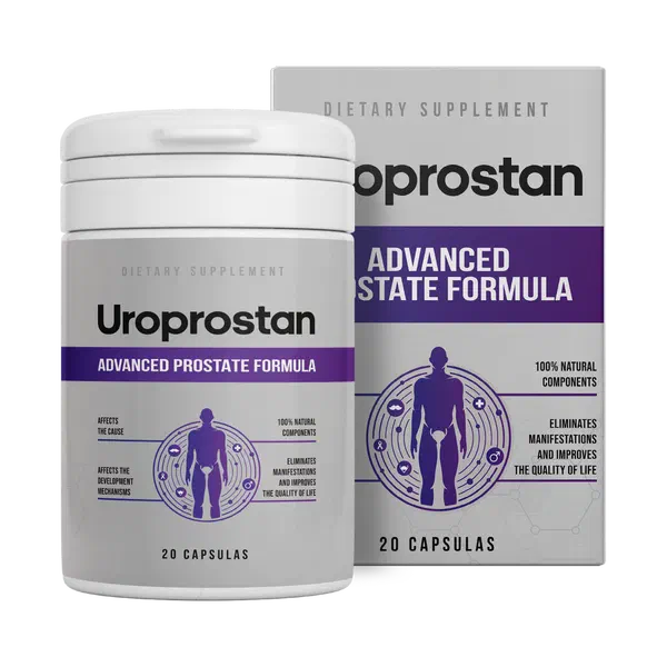 Envase de Uroprostan, 20 cápsulas
