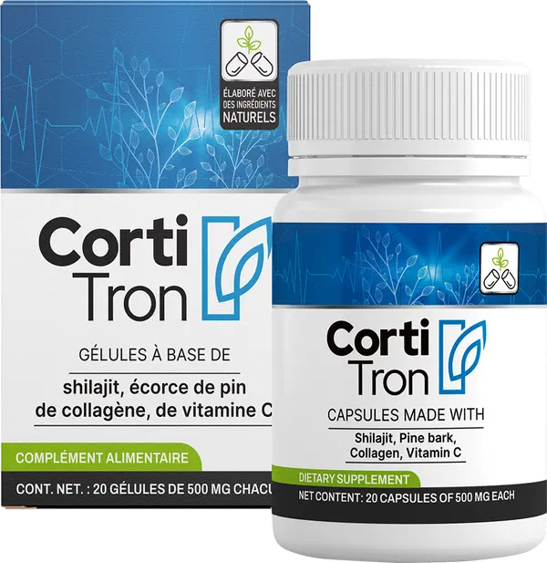 Emballage de Cortitron, 20 gélules