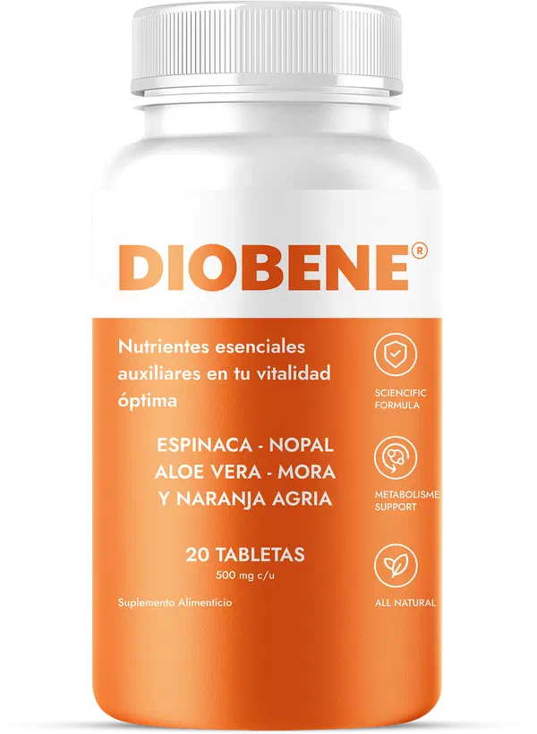 Envase de Diobene, comprimidos de 20 tabletas