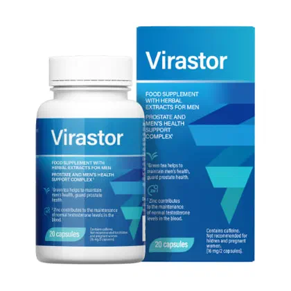 A termék csomagolása: Virastor caps, 20 kapszula