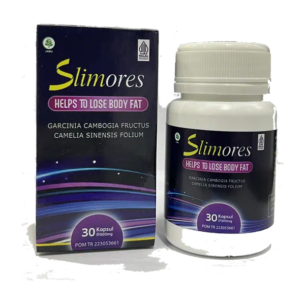 Kemasan Slimores, 30 kapsul @500 mg