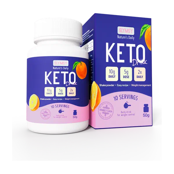 Confezione di Slymsy Keto Drink, frullato in polvere da 50 g