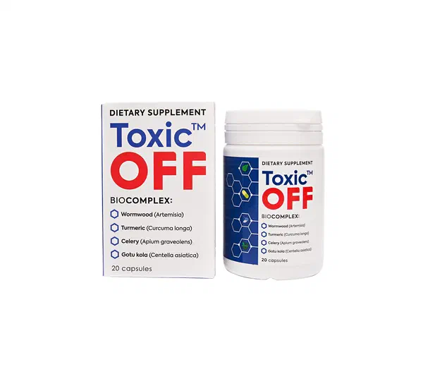 Confezione di Toxic OFF, 20 capsules