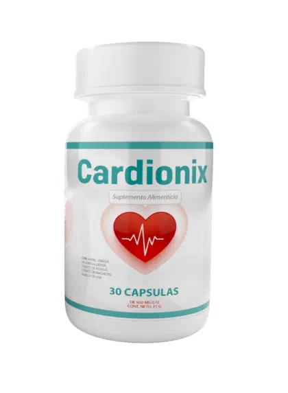 Envase de Cardionix, 30 cápsulas