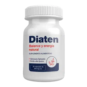 Envase de Diaten, 30 comprimidos 500 mg c/u