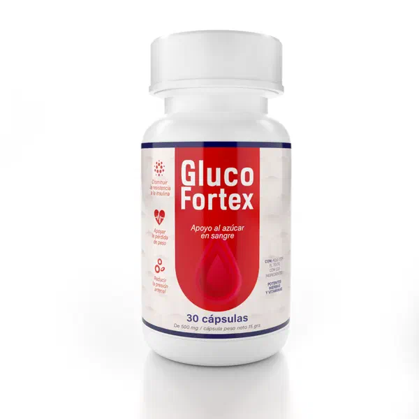Envase de GlucoFortex, 30 cápsulas