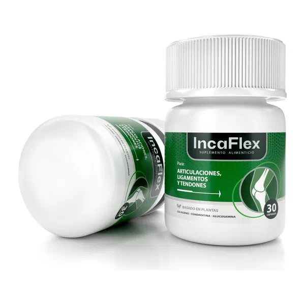 Envase de Incaflex, 30 cápsulas