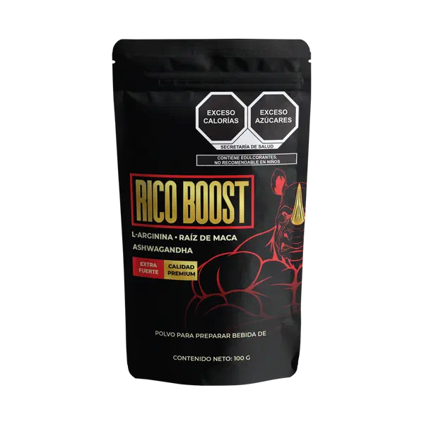 Envase de Rico Boost, polvo de 100 g