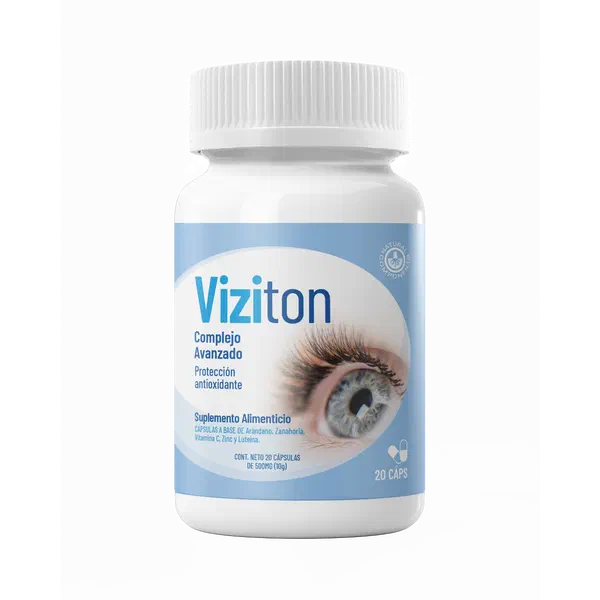 Envase de VIZITON, 20 cápsulas de 500mg (10g)