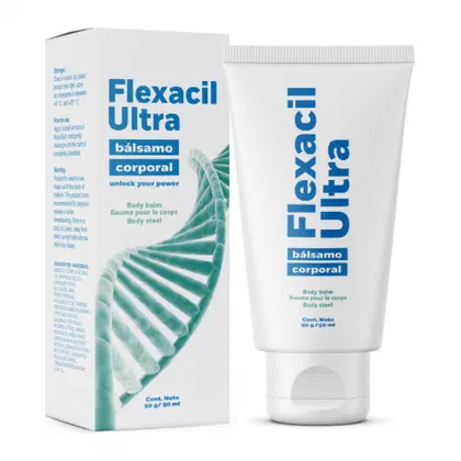 Envase de Flexacil Cream, bálsamo de 50 g
