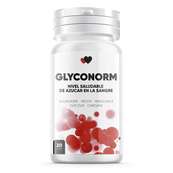 Envase de Glyconorm, 20 cápsulas
