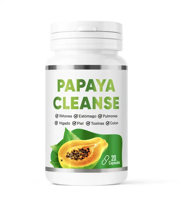 Envase de Papaya Cleanse, 20 cápsulas