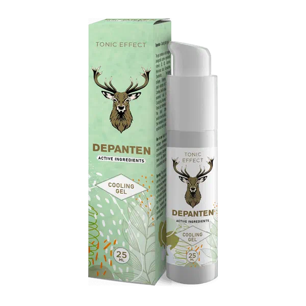 Embalagem de Depanten, gel de 25 ml