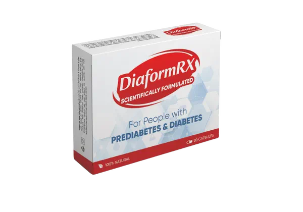 Embalagem de DiaformRX, 20 cápsulas
