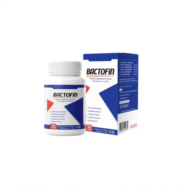 บรรจุภัณฑ์ของ Bactofin, 20 แคปซูล