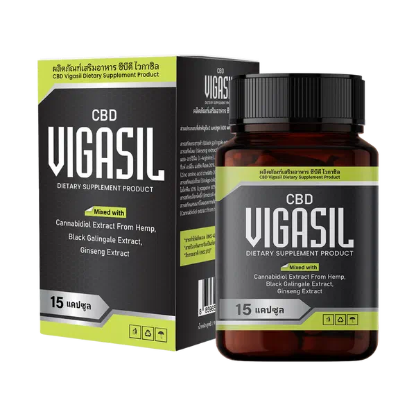 บรรจุภัณฑ์ของ VigasilCBD, 15 แคปซูล